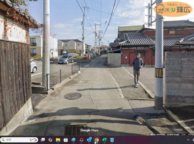 高砂市今市１丁目　土地の前面道路含む現地写真
