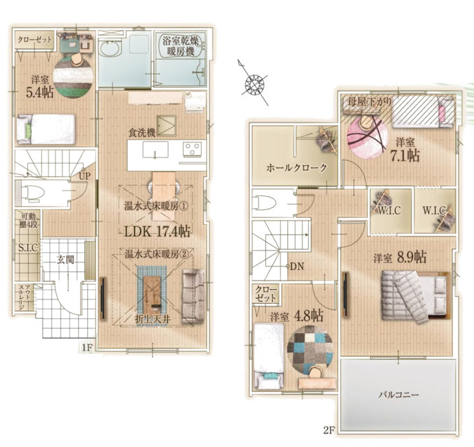 藤沢市本鵠沼9期　新築戸建　全2棟2号棟の外観