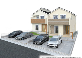 【外観】 | 大和市福田  1号棟 | イメージパース（完成時に現況と異なる場合は現況優先となります）