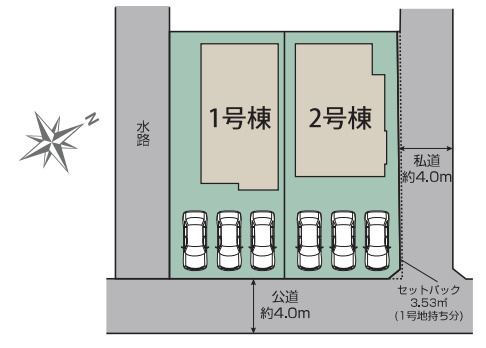 【区画図】 | 久喜市南4丁目　新築戸建　全2棟　2号棟