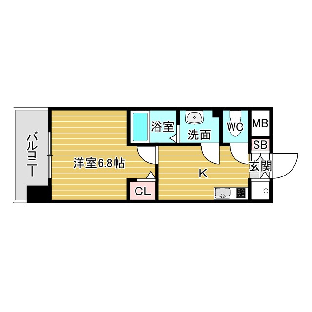 エスリード大阪STATIONの間取り