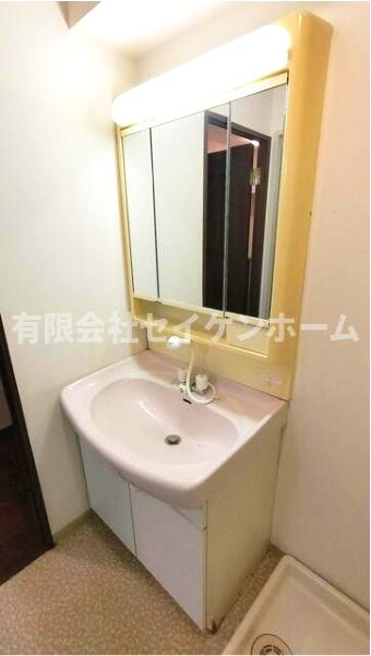 レクセル熊谷の独立洗面台