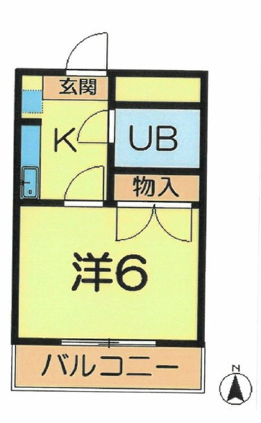 松谷ハイツの間取り