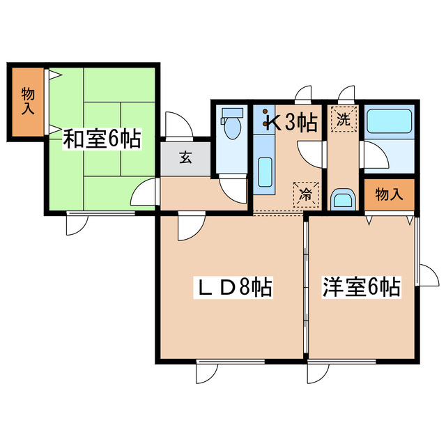 岡本マンションの間取り