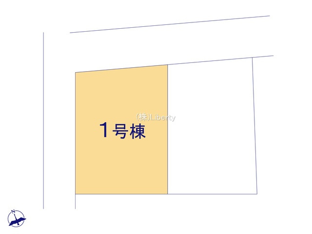 第1下妻市鎌庭　新築戸建　1号棟の区画図