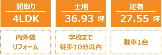 中古戸建　東松山市箭弓町2-9-23（リフォーム住宅）の構造・工法・仕様
