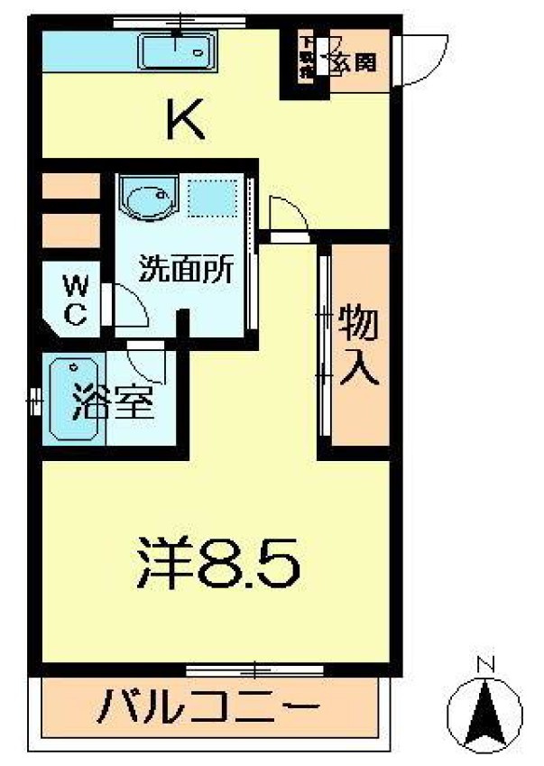 学園南ハイツの間取り