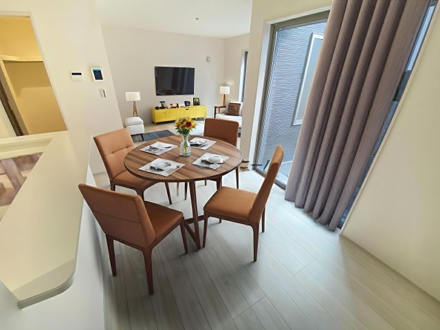 飯能市双柳・全11棟　新築一戸建　3号棟　の居間・リビング|（家具はCG画像での表示になります）