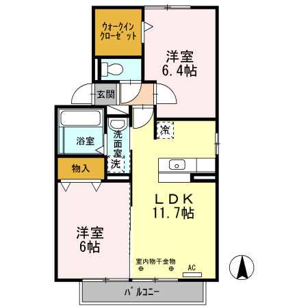グレイスアベニュー　上浜町　Ｂの間取り