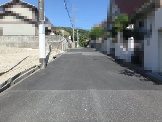 北落合３丁目土地の前面道路含む現地写真