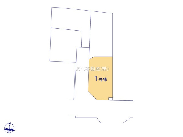 練馬区西大泉1丁目 全4棟 1号棟の区画図