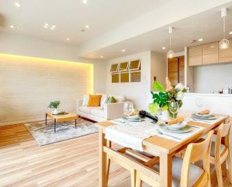 リジェンヌ京町(川崎区京町3丁目）の居間・リビング|リビング施工例　（令和7年12月中旬完成）