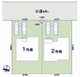 【区画図】 | 坂戸市片柳　新築分譲　東武東上線『北坂戸駅』徒歩17分　【片柳小学区】