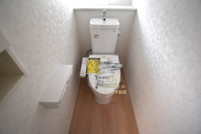 Cradlegarden　 ひたちなか市平磯遠原町　第1　1のトイレ|１階と２階、２ヶ所に清潔なトイレ。
毎日使う空間と機能だから、いつまでも清潔なスペースであってほしいのがトイレです。