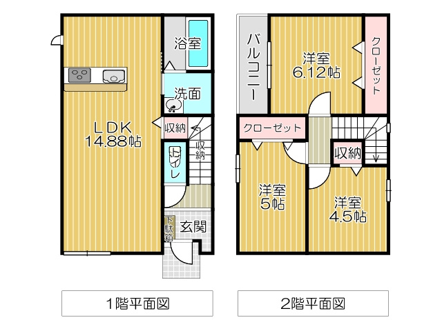 サンラプロ永犬丸南の間取り