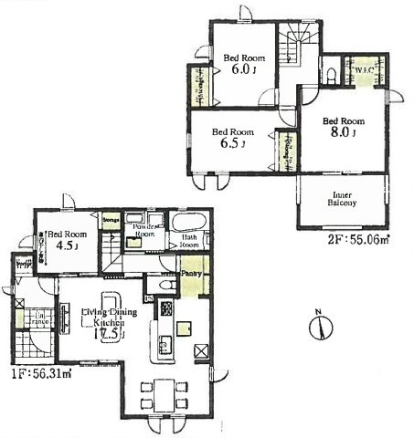 飯能市双柳・全11棟　新築一戸建　6号棟　
