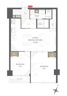 【間取り】ダイヤコーポ東雲 