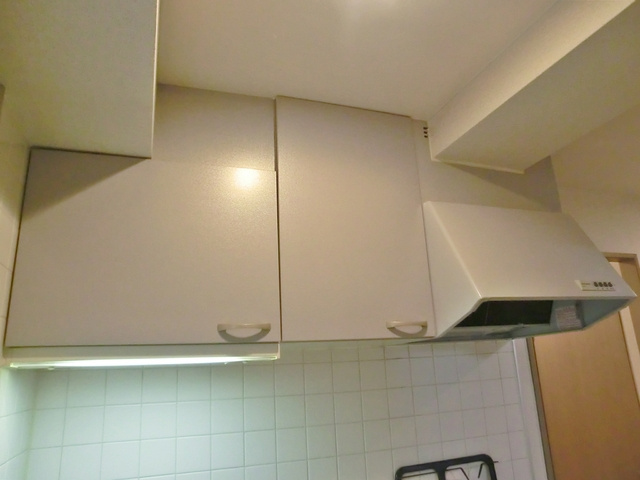 ＴＫグレイスビル２のキッチン|キッチン上部の収納スペースです。