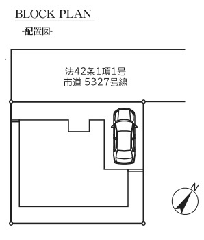 八潮市　木曽根　新築戸建　全1棟の区画図|区画図です