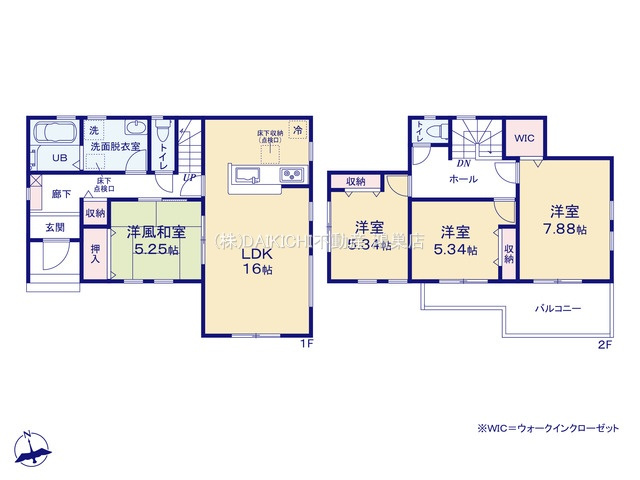 【間取り】 | 鴻巣市松原2期　Livele Garden.S　新築戸建　全4棟　1号棟
