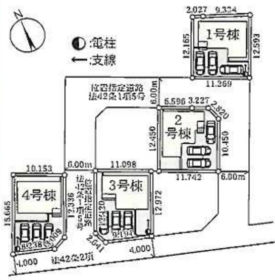 【区画図】 | 鴻巣市松原2期　Livele Garden.S　新築戸建　全4棟　1号棟