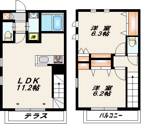 ティアレ南久が原の間取り