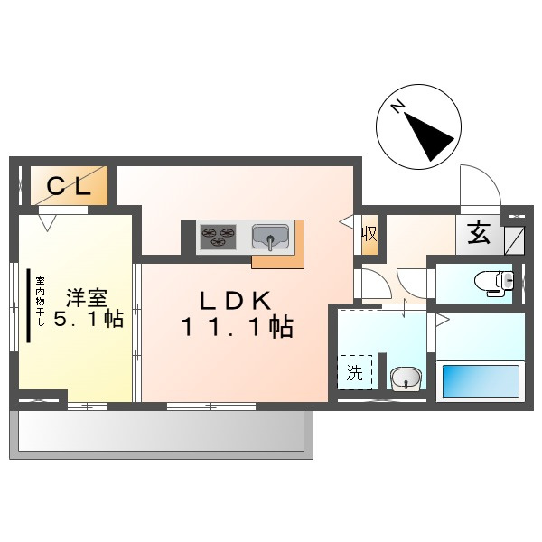 セイル瀬戸の間取り