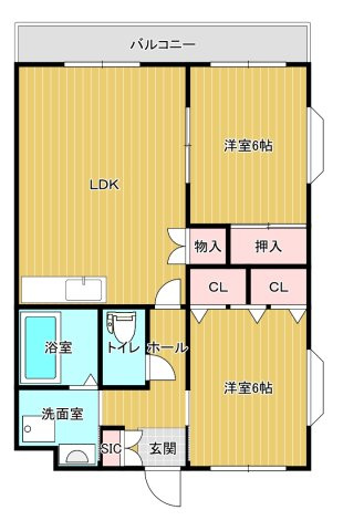アーバンヒル広川の間取り