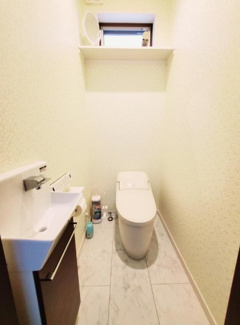 【トイレ】 | 【トイレ】温水便座洗浄便座ですので、寒い日も温かい便座で安心して使用していただけますよ！