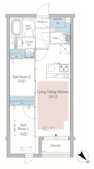 アーバネックス文京小石川の間取り