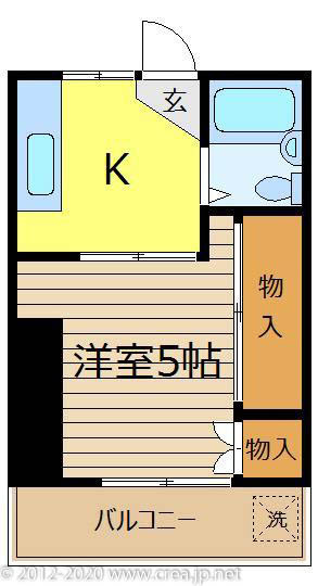 アシックハイツの間取り