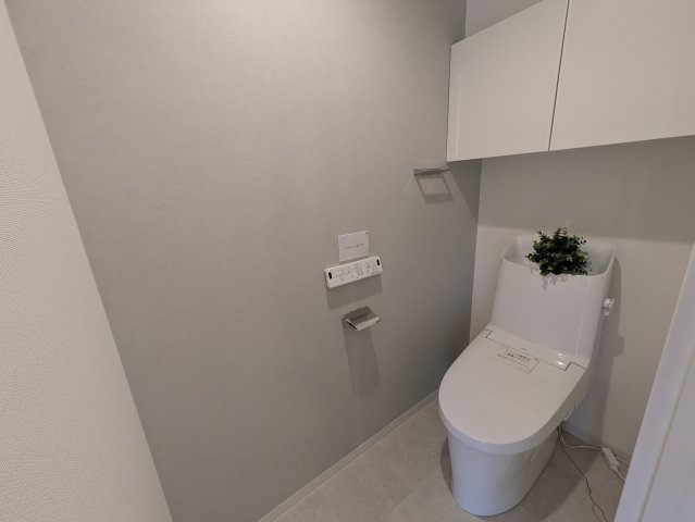 公園の借景と共におくる生活もワルクナイ【天王町ダイヤモンドマンション】のトイレ|清潔感のあるトイレです