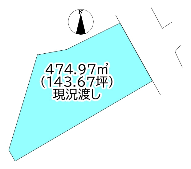 松神子1丁目　売土地の土地図