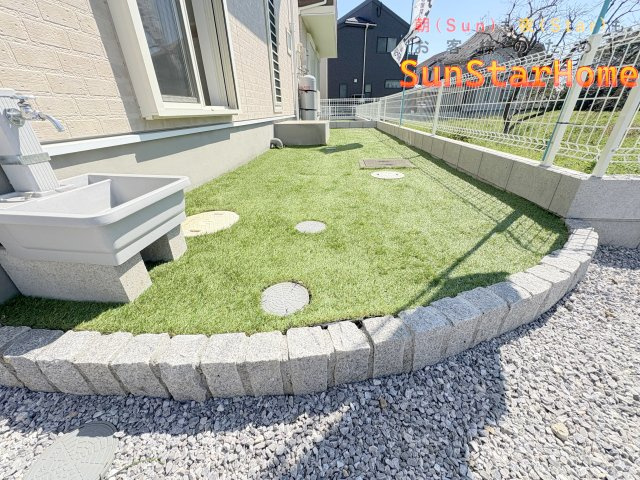 【サンスターホーム】あきる野市小川　未入居戸建て　高機能住宅の庭