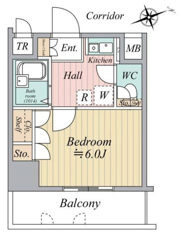 ソアブール高田馬場の間取り