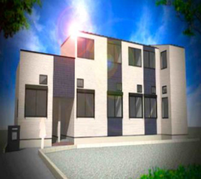 【外観】 | ハーモニーテラス江古田North | 完成予想パース