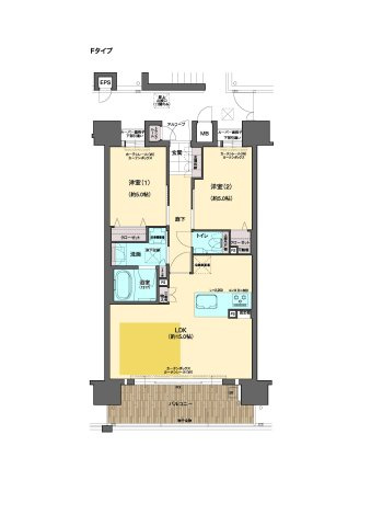 ピアッツァレジデンス橿原神宮駅前の間取り