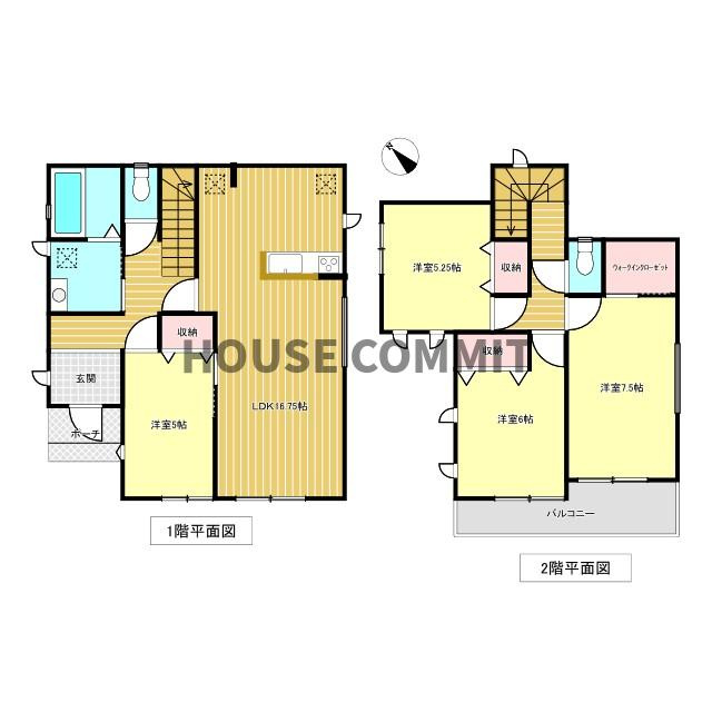 公津の杜Ⅲ全7区画/今回販売2棟/G号棟の間取り