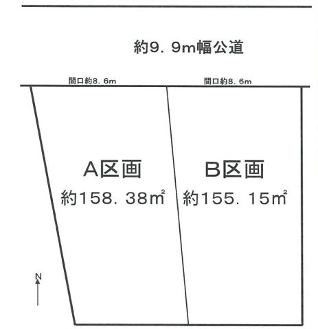 栄区長沼町　売地の土地図