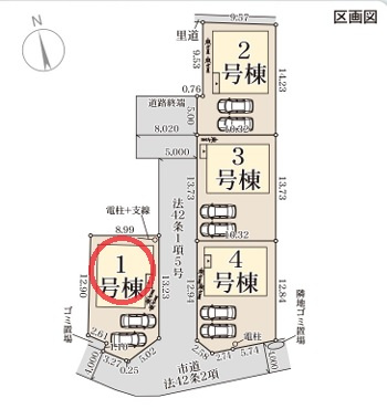 【区画図】 | リーブルガーデン桜井市粟殿１３期 | 区画図