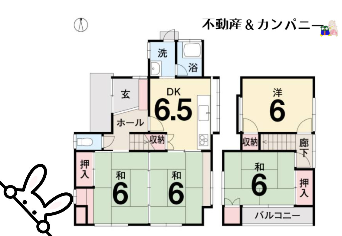 保免西一丁目中古戸建の間取り
