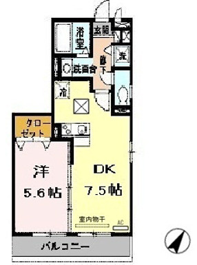パークハイム参番館　Ａ棟の間取り
