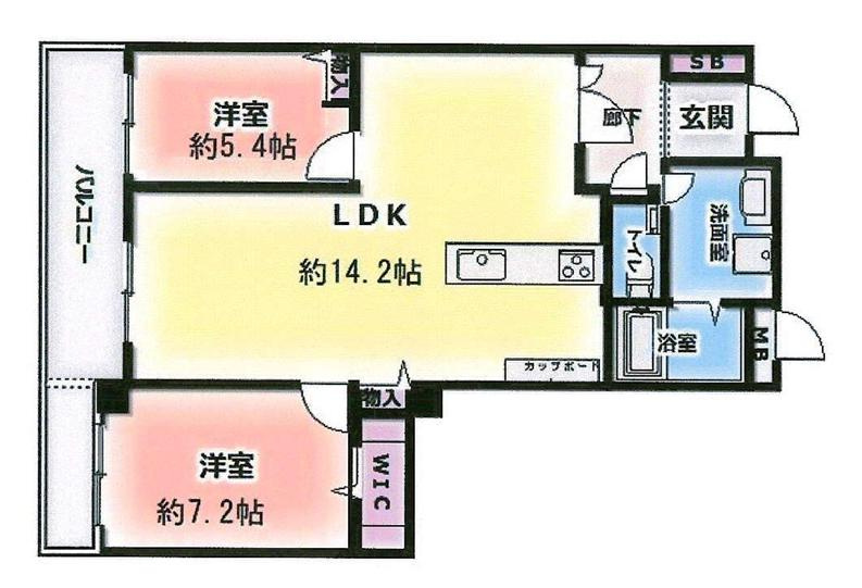 グランフェルティ本山の間取り