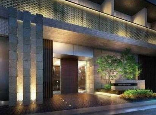 ベルシード上野松が谷のエントランス