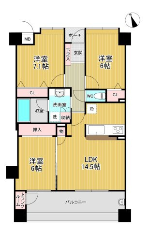 【間取り】 | サンリヤン花畑1