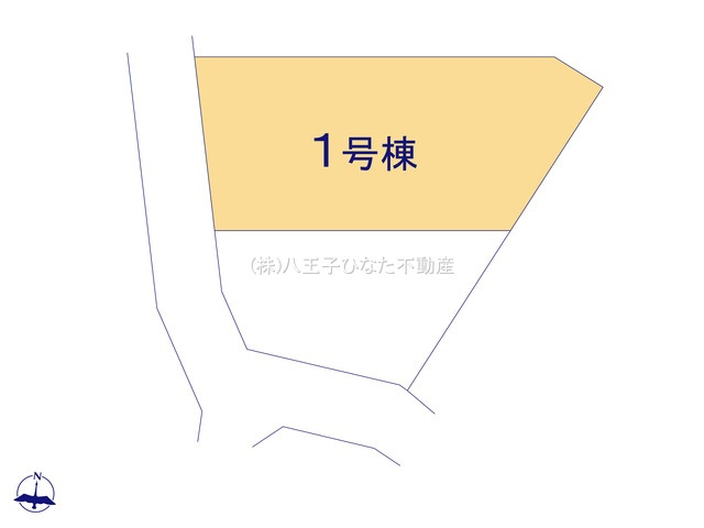 『八王子市新築戸建て』八王子市小宮町346【仲介手数料無料】　２４ー１期の区画図|～仲介手数料無料☆八王子ひなた不動産～　八王子市小宮町　新築戸建て
