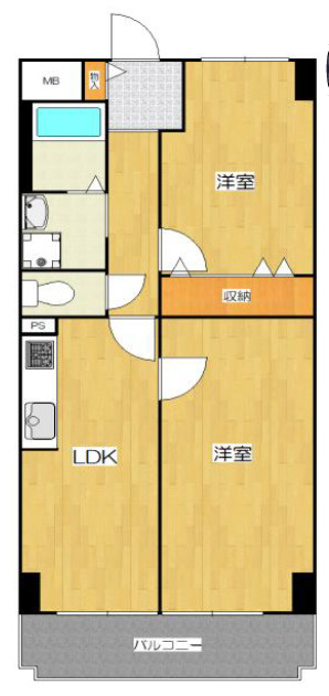 日生ロイヤル高津の間取り