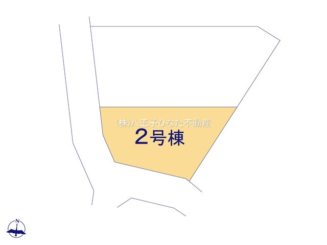 『八王子市新築戸建て』八王子市小宮町346【仲介手数料無料】　２４ー１期の区画図|～仲介手数料無料☆八王子ひなた不動産～　八王子市小宮町　新築戸建て