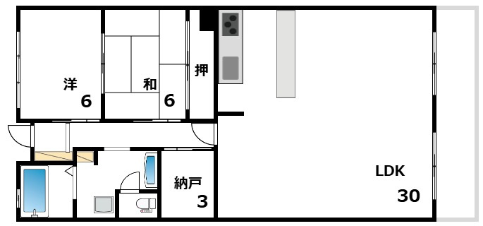 北御影アーバンライフの間取り