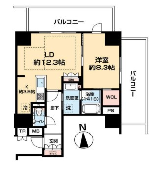 ザ・ハウス豊橋WEST　1104号室の間取り